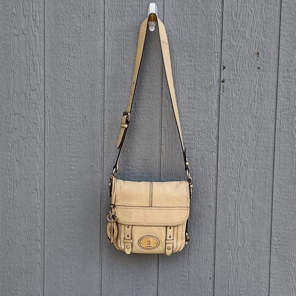 Fossil Leather Maddox Messenger Bag Long Live Vintage 1954 - Picture 1 of 13